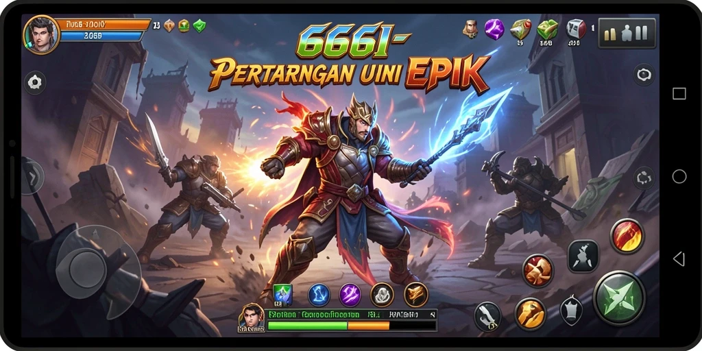 Screenshot gameplay <strong>666I</strong> menampilkan aksi pertarungan yang intens.