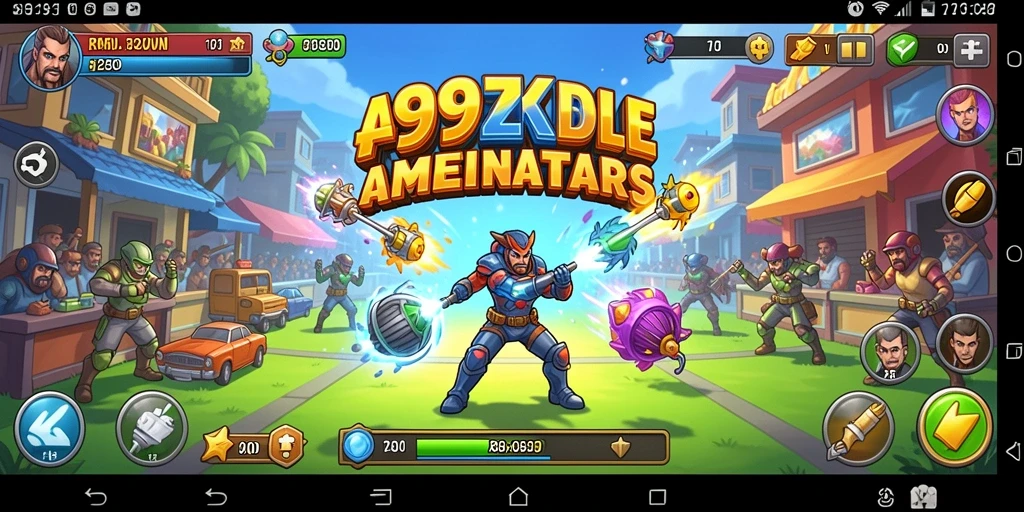 Screenshot utama 99ZK menampilkan aksi gameplay yang seru dan dinamis.