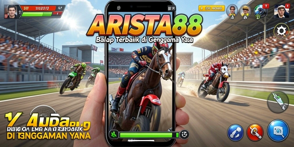 Screenshot ARISTA88 menunjukkan aksi balap yang mendebarkan dan grafis yang memukau.