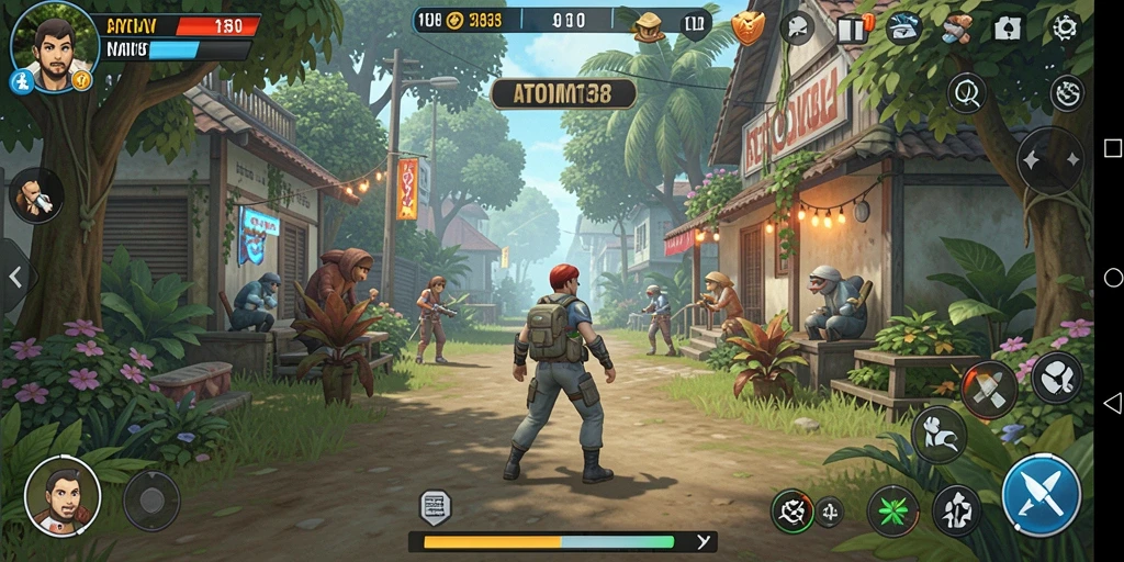 Tampilan gameplay menarik dari ATOM138 dengan simulasi detail.