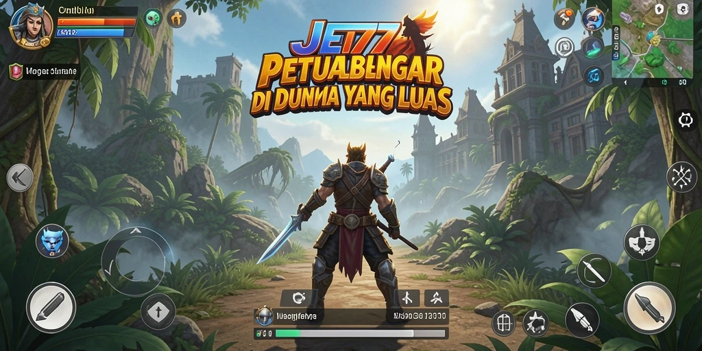 Tampilan gameplay petualangan yang memukau dan menegangkan.