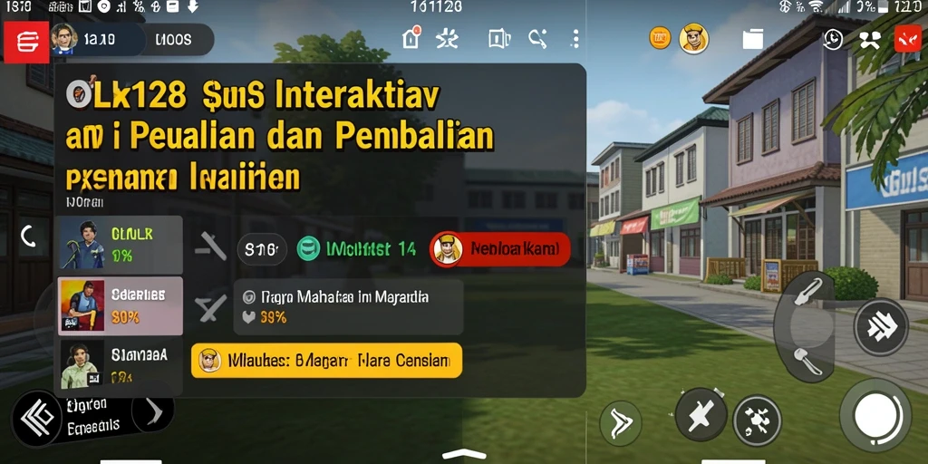 Tampilan antarmuka OLX128 dengan berbagai pilihan produk interaktif.